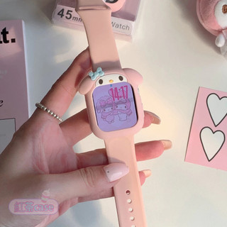 日系 卡通 美樂蒂 防摔 apple watch 蘋果 表殼 手錶殼iwatch 7代8代9代10代11代 錶帶 保護殼
