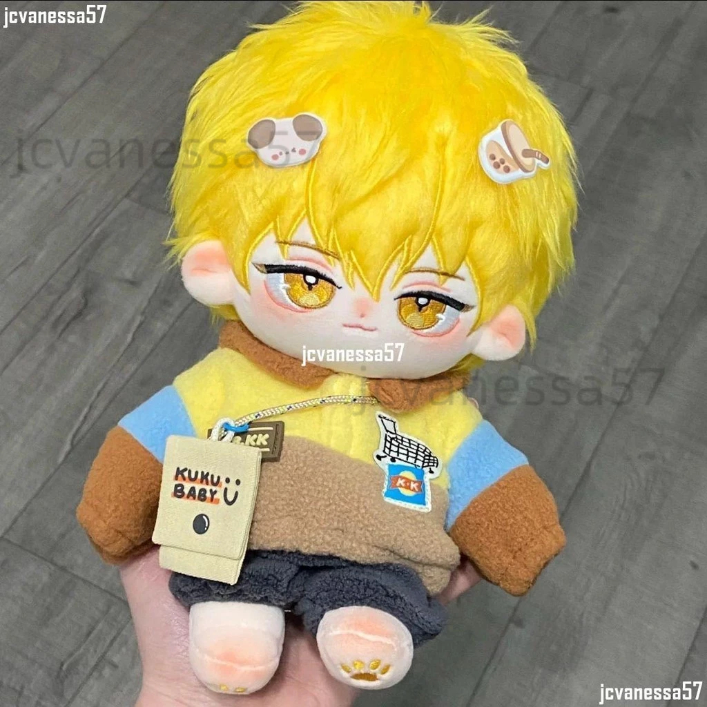 ✨黑子的籃球黃瀨涼太屬性黃小二✨20cm棉花娃帥氣超酷玩偶高顏值玩偶BOBO 娃娃 海星體 棉花娃娃✨