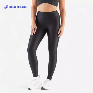 【迪卡儂】女款彈性排汗跑步緊身長褲 (口袋設計) KIPRUN RUN 100｜Decathlon
