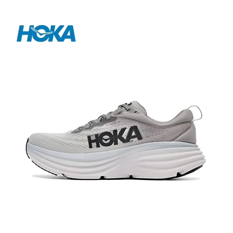 HOKA ONE ONE Bondi 8 灰黑 慢跑鞋 運動鞋 男女鞋 休閒鞋 緩震 弧形大底 1123202-SHMS