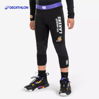 【迪卡儂】兒童籃球七分緊身褲 (NBA 洛杉磯湖人隊)｜Decathlon