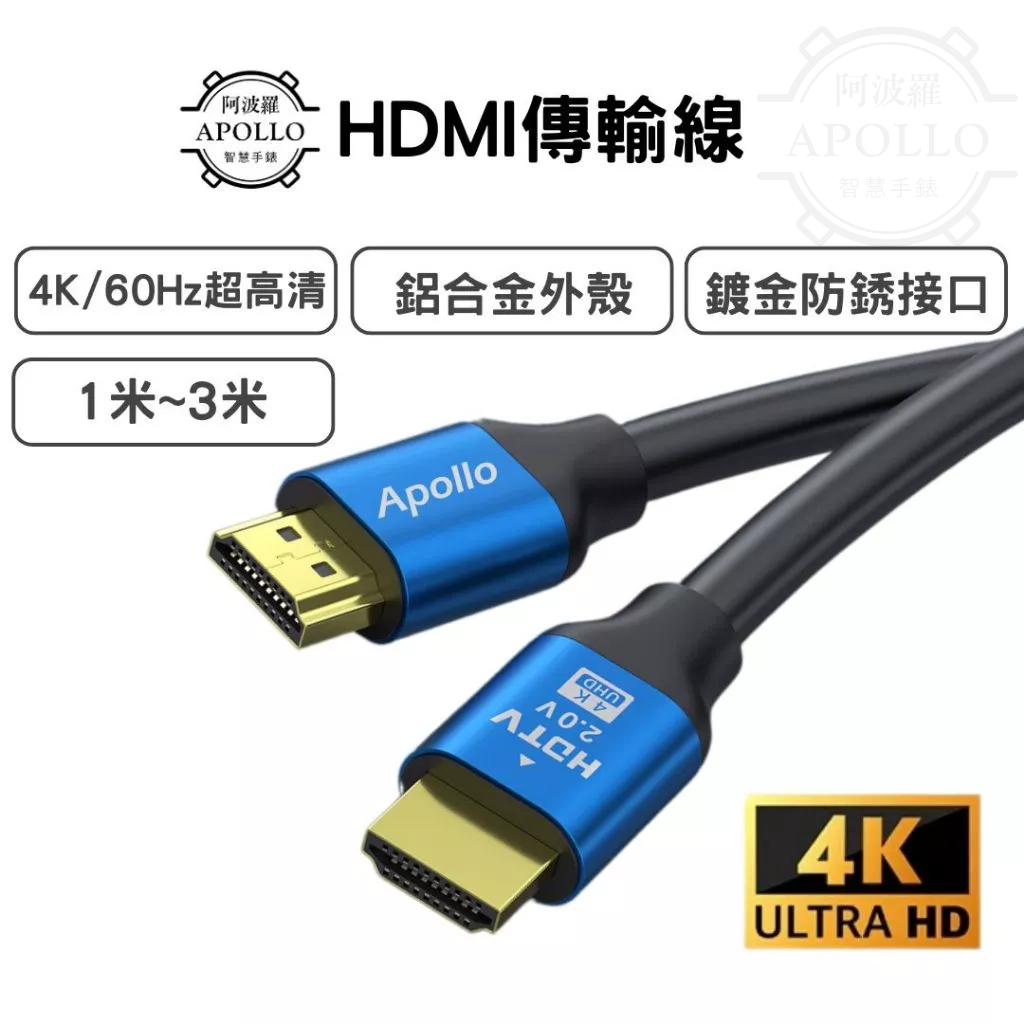 【HDMI 影音傳輸線】現貨+免運 支援 4K 高清2.0版 公對公 線長任選 1米~10米 HDMI線 現貨