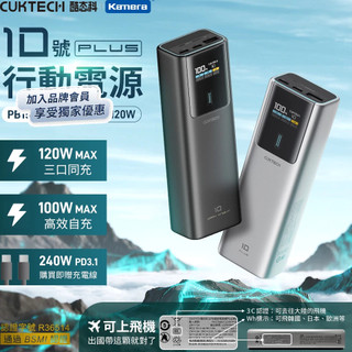 隔日配🔥CCC+BSMI雙認證 CUKTECH酷態科 PB150P 10號PLUS 行動電源 15000mAh 120W