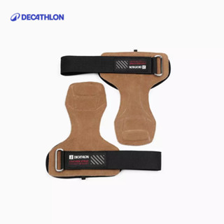 【迪卡儂】皮革重量訓練拉力帶 (2入/組)｜Decathlon