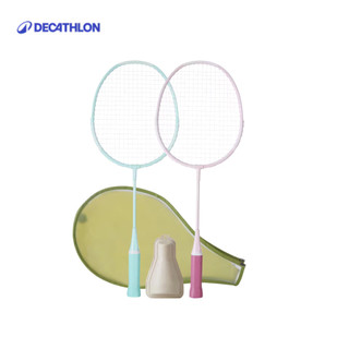 【迪卡儂】兒童入門羽毛球拍組 (2拍 附2顆球 適合4-7歲兒童) ｜Decathlon