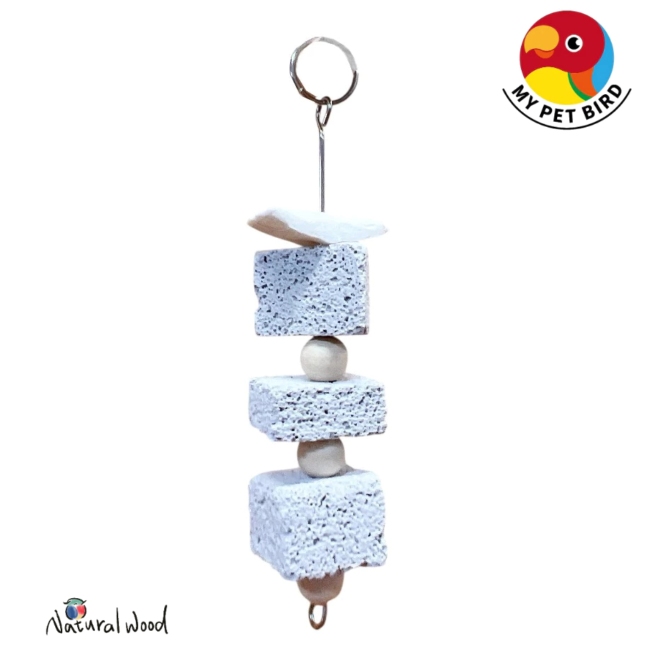 磨牙石系 M｜鸚鵡健康必備｜磨牙石系列玩具火山岩礦物磨牙石｜加鈣磨牙石｜小寵磨牙石｜磨牙用品