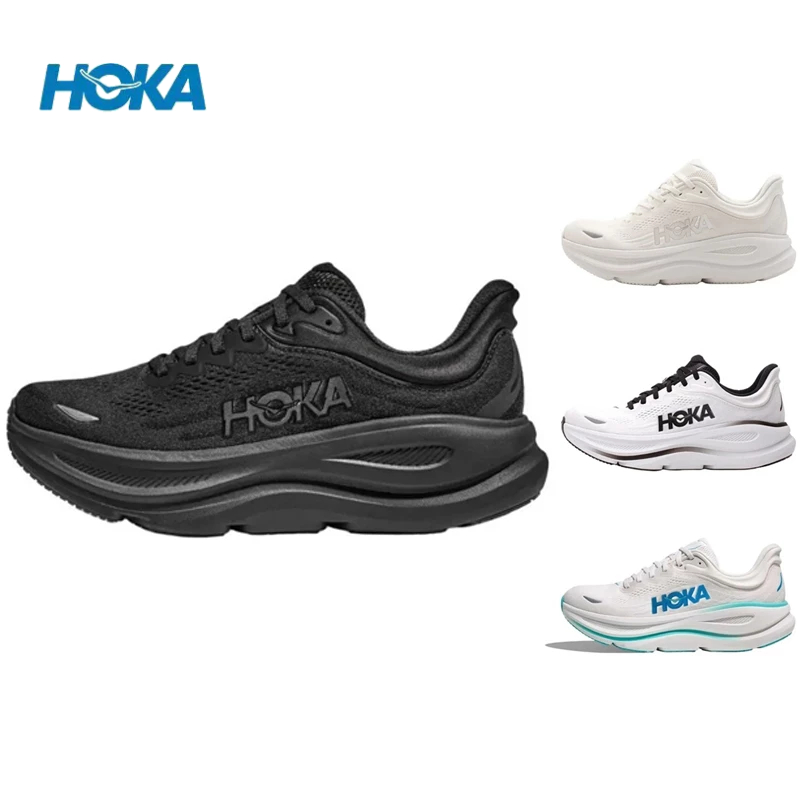HOKA ONE ONE Bondi 9 慢跑鞋 休閒鞋 運動鞋 男鞋 女鞋 黑色/白黑/白藍/白色 1162011
