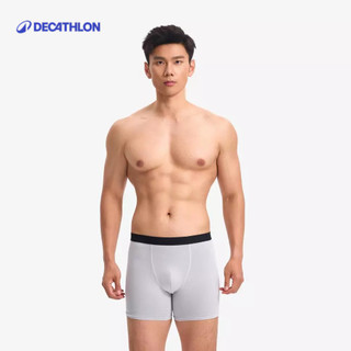 【迪卡儂】男款透氣微纖維運動四角內褲 (3入組)｜Decathlon
