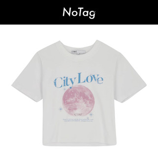 【CITYBREEZE】CITY LOVE 短版上衣 白色