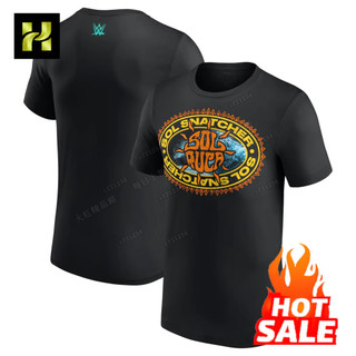 WWE Sol Ruca Sol Snatcher索爾魯海浪圖騰印花純棉短袖T恤