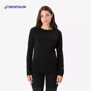【迪卡儂】女款美麗諾羊毛保暖長袖上衣 (100%羊毛)｜Decathlon
