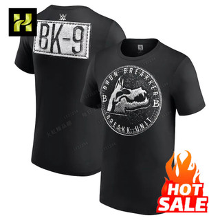 新品 WWE肌肉小爹Bron Breakker布朗布雷克T恤摔角短袖純棉體恤上衣男