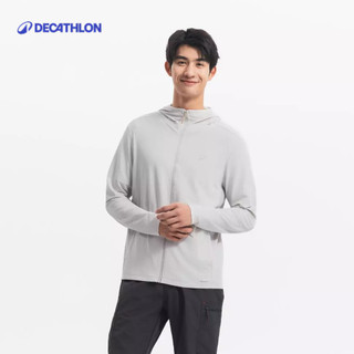 【迪卡儂】男款登山健行針織快乾抗 UV 防曬外套 KNIT 100｜Decathlon