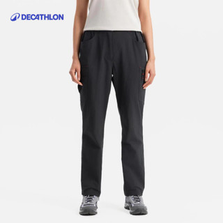 【迪卡儂】女款多日登山旅行工裝長褲 TREK 100｜Decathlon