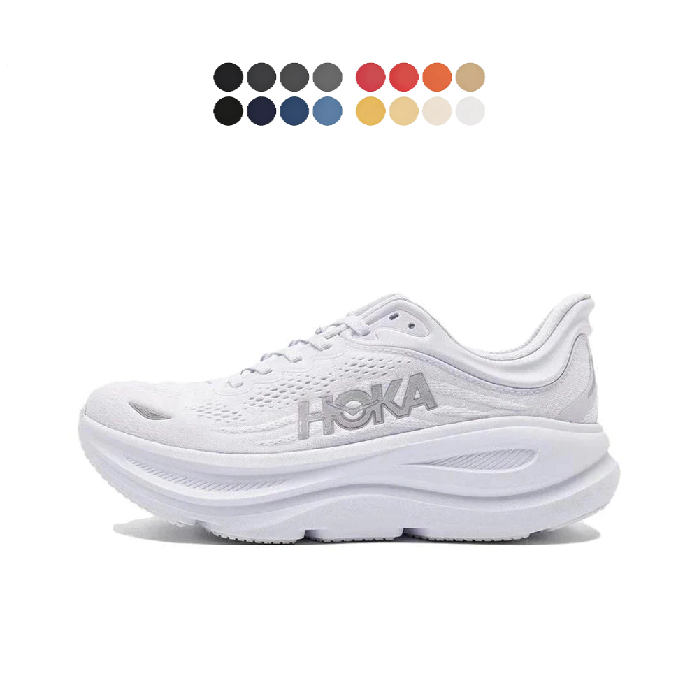 日本連線 HOKA ONE ONE Bondi 9 厚底鞋 缓震透气 舒适百搭 跑步鞋 運動鞋 慢跑鞋 小白鞋 黑色鞋