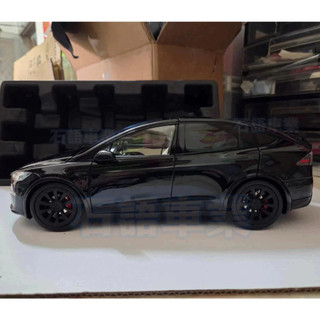🟢【臺灣出貨】1/18 TESLA Model X 特斯拉 黑色 模型車