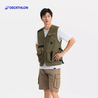 【迪卡儂】男款登山健行透氣輕量多口袋背心 NH500｜Decathlon