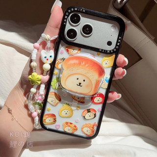 可愛 日系自嘲熊 手鏈 鏡頭支架 磁吸支架 iPhone17 16 15 14 13 12pro max手機殼 全包硬殼