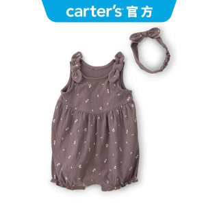 ⭐【Carter's 卡特】 嬰兒 2件組套裝(髮帶/遊戲褲) 童裝 | 官方旗艦店