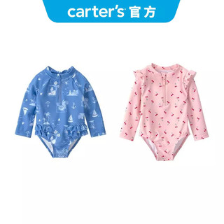 ◎⭐【Carter's 卡特】嬰兒 長袖泳衣 包屁開扣泳衣 泳裝 防曬泳裝 多款童裝 | 官方旗艦店