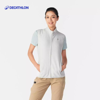 【迪卡儂】女款微刷毛保暖透氣登山健行背心 MH120｜Decathlon