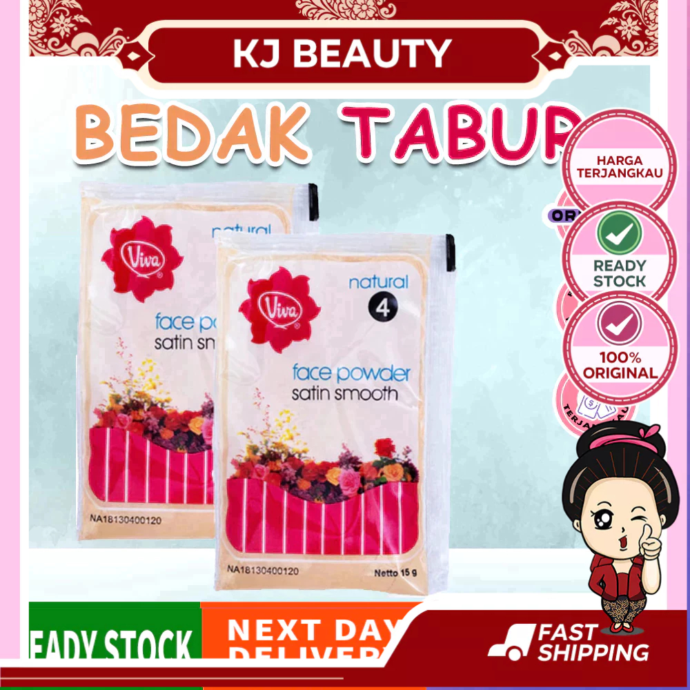 VIVA Bedak Tabur Zak Face Powder Satin Smooth Refill Sachet