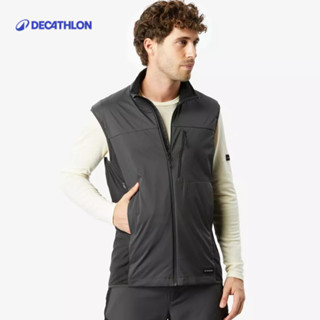 【迪卡儂】男款防風多日登山保暖背心 MT500｜Decathlon