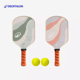 【迪卡儂】入門玻璃纖維匹克球拍組 PLAY (雙球拍+雙球+防塵罩)｜Decathlon