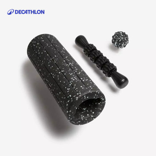 【迪卡儂】三合一肌肉按摩工具組 (平滑滾筒+按摩球+滾輪棒)｜Decathlon
