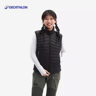 【迪卡儂】女款保暖登山健行羽絨背心外套 MT100｜Decathlon