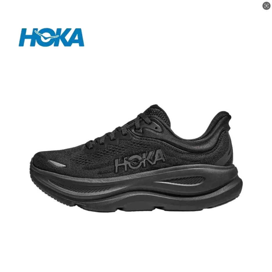 HOKA ONE ONE Bondi 9 全黑 黑色 路跑鞋 運動鞋 休閒鞋 男女鞋 寬楦 1162011-BBLC