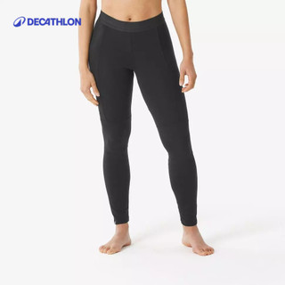 【迪卡儂】女款美麗諾羊毛保暖登山健行貼身緊身褲 TREK 500｜Decathlon