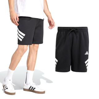 Adidas M FI 3S SHO 男款 黑色 經典LOGO 運動 休閒 短褲 JD4884