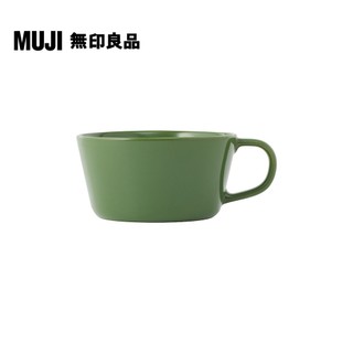 【MUJI 無印良品】火石器馬克杯/穀物用/綠色