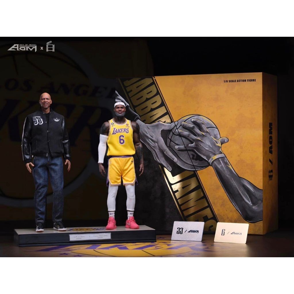 預購 Aom toys – NBA系列 歷史得分王 LBJ 詹姆斯 & JBR 賈霸 湖人隊 LeBron James