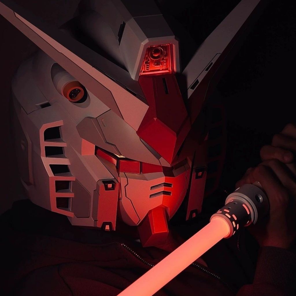 全場最帥🔥免運⭐️初代鋼彈頭⭐️可穿戴 可發光 送光劍 元祖鋼彈 剛大木 可穿戴頭盔 多處可發光 白色惡魔 cos