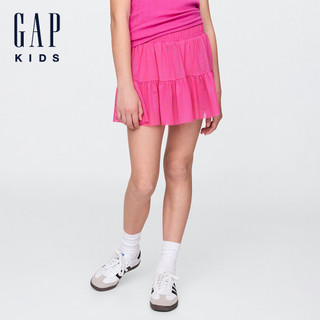 Gap 女童裝 鬆緊褲裙-粉色(791574)