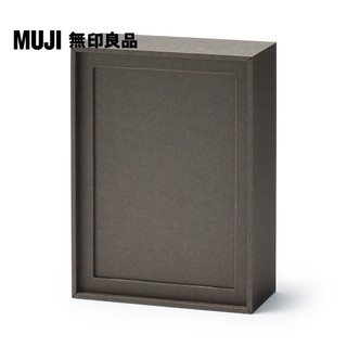 【MUJI 無印良品】收藏卡片展示盒(明信片尺寸)/深灰