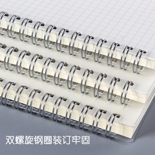 【熱賣】pp線圈本學生a5橫線簡約大學生筆記本加厚方格b5綁帶記事本子空白