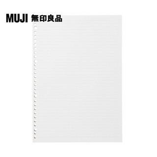 【MUJI 無印良品】植林木不易透色活頁紙/A4.橫線.7mm.100頁