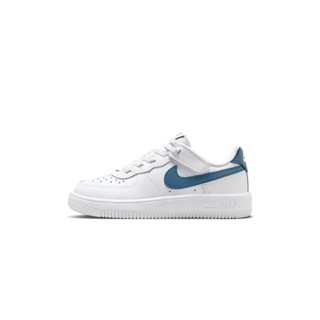 Nike Force 1 Low Easyon 中童 深藍白 魔鬼氈 透氣 皮革 運動 休閒鞋 FN0237-110