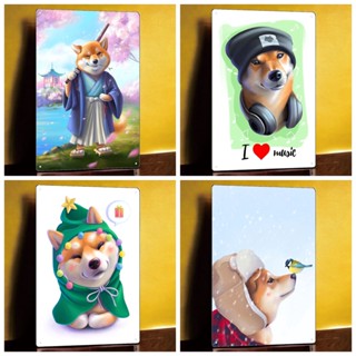 全版鐵皮畫 現貨 多款可挑 狗狗柴犬可愛系列 犬星人可愛風金屬海報無框畫 臺灣製造本島直出家居 餐廳 車房裝飾