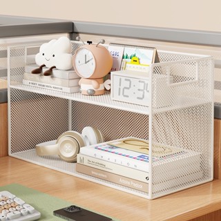 【熱賣】桌面置物架桌上簡易書架書桌收納家用小型儲物辦公室檔案放置架