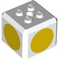 【小荳樂高】LEGO 超級瑪利歐 白色 奇諾比奧 蘑菇人 頭頂頭飾 方塊 Brick 66855pb06