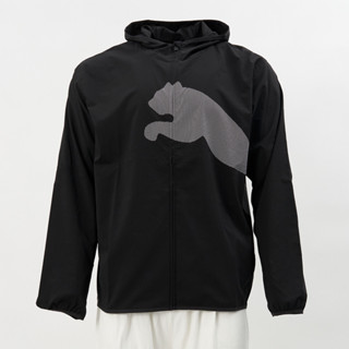 Puma 訓練系列 TAD 男款 黑色 運動 休閒 拉鍊 口袋 大跳豹 連帽 風衣 歐規 外套 52673501