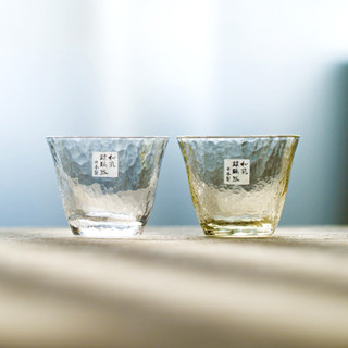日本進口東洋佐佐木 和風錘目紋品茗杯玻璃茶杯功夫茶杯