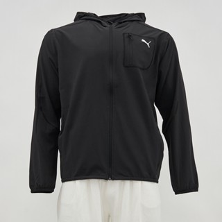 Puma Flex 男款 黑色 拉鍊 口袋 縮口 歐規 運動 休閒 連帽 風衣 外套 52673301