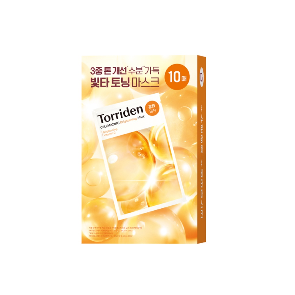 Torriden 維他命C亮白安瓶面膜10入【三友藥妝Tomod's】