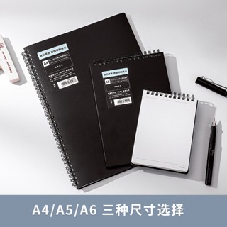 【熱賣】A6線圈本橫線簡約ins風學生A4側翻本記事本便攜筆記本可定製logo