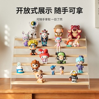 【熱賣】亞克力盲盒展示架階梯手辦二元次模型陳列架桌面首飾化妝品收納架